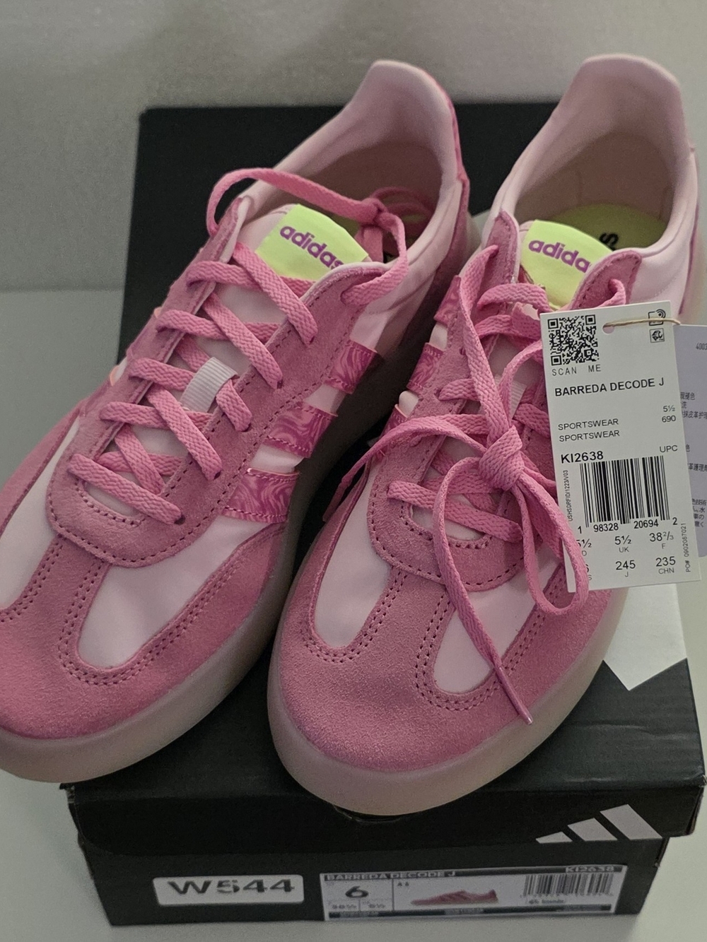 adidas Women’s Pink Barreda Decode Lace-Up Sneakers